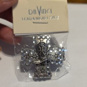 DaVinci Silver Cross And Boot Ring